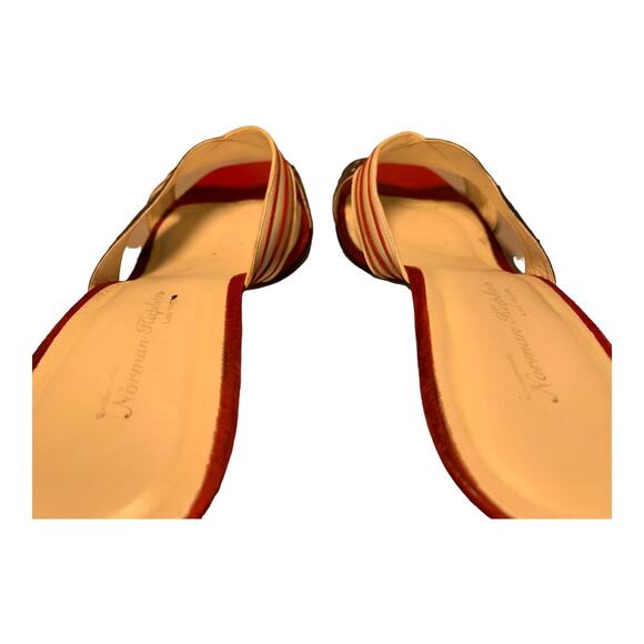 Vintage Norman Kaplan Vegas Women's American Flag Heels 10 - Picture 8 of 12